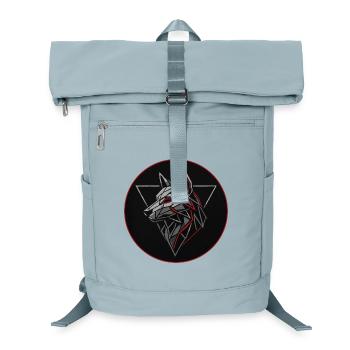 Alpha Spirit Geometric Wolf T-Shirt - Laptop Backpack - ice blue - Front