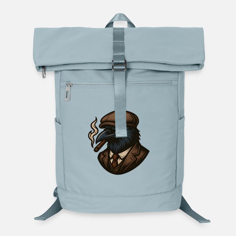 Krähengangster mit Zigarre Laptop-Rucksack 