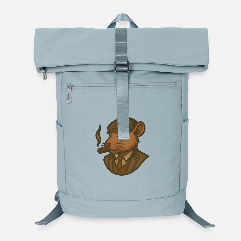 Ratte im Anzug mit Zigarre Laptop-Rucksack 