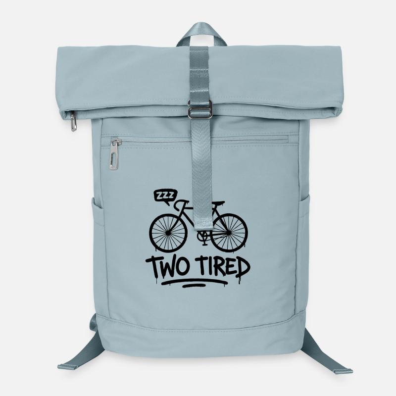 Two Tired - Jeu de mots de vélo amusant Sac à dos ordinateur