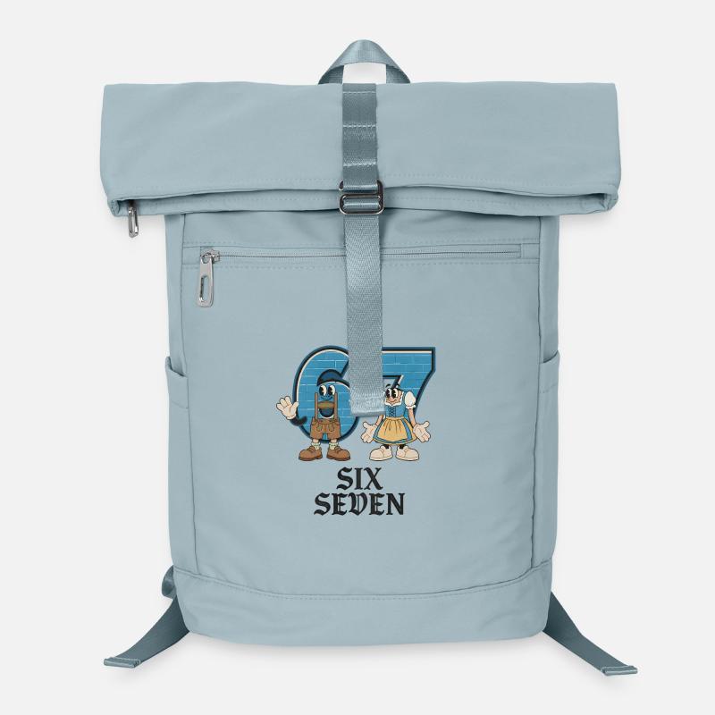 6 7 Sechs Sieben Meme Laptop-Rucksack 