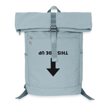 Diese Seite nach oben – Umgekehrter Pfeil - Laptop-Rucksack  - Eisblau - Vorne