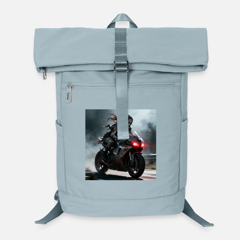 Zombie Reiter auf rostiger Maschine Laptop-Rucksack 