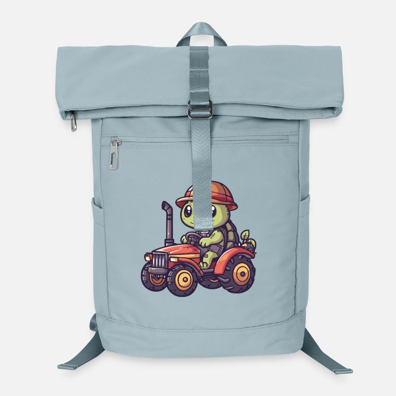 Turtle Tractor Farmer Laptop Backpack