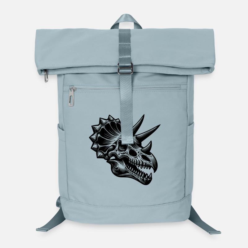 Dinosaurier Triceratops Kopf Fossil Knochen Laptop-Rucksack 