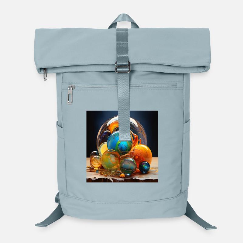 Farbige Glasblasen Kunst Laptop-Rucksack 