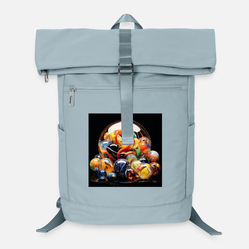 Colored Glass Ball Explosion Laptop Backpack