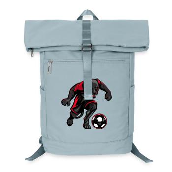 Panther Soccer Sports Cartoon - Laptop Backpack - ice blue - Front