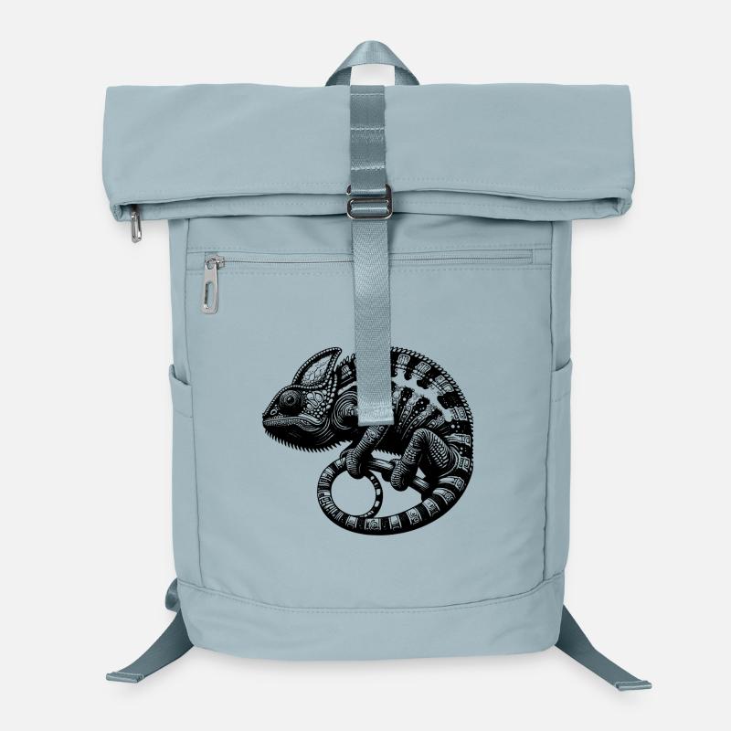 Süsses Chamäleon im Tarnmodus Laptop-Rucksack 