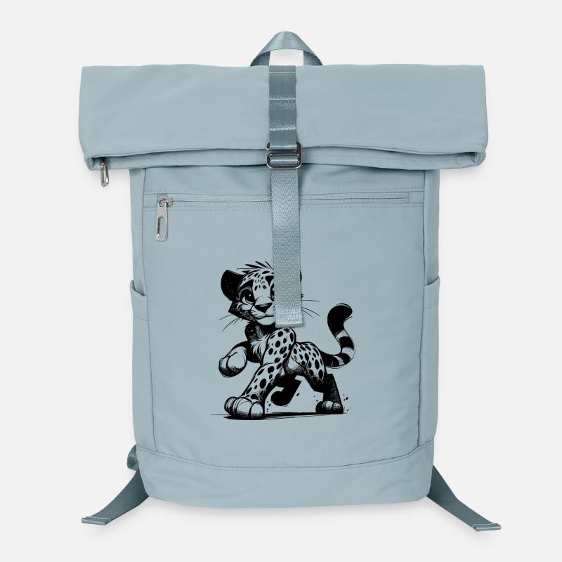 Léopard mignon, le plus beau prédateur de la savane Sac à dos ordinateur