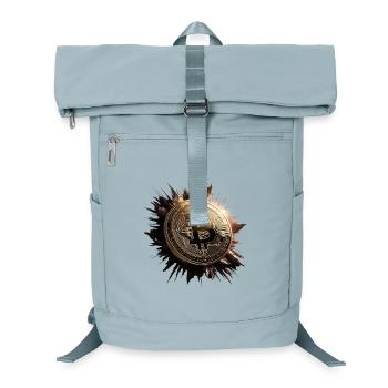 Bitcoin Coin Art Explosion - Laptop Backpack - ice blue - Front