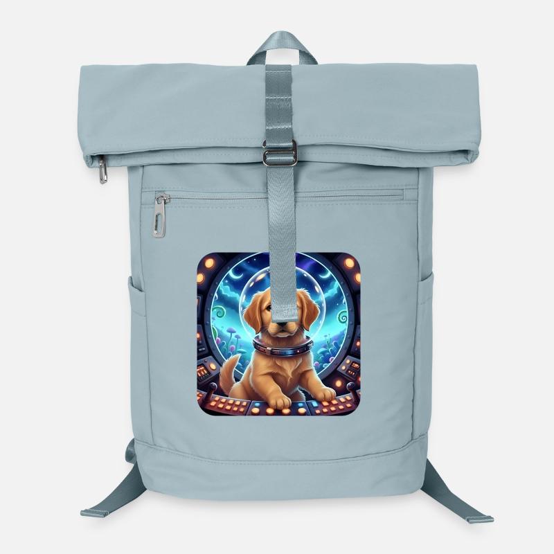 Puppy Astronaut in Space Helmet Laptop Backpack