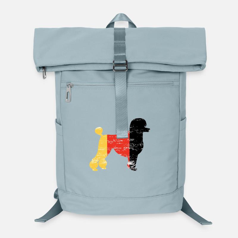 Caniche Drapeau Allemagne Vintage Rétro Sac à dos ordinateur