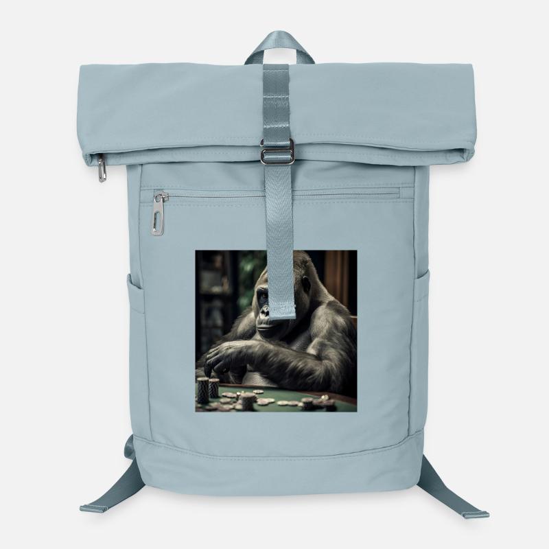 Gorilla at the Poker Table – Cold-Blooded Professional Laptop Backpack