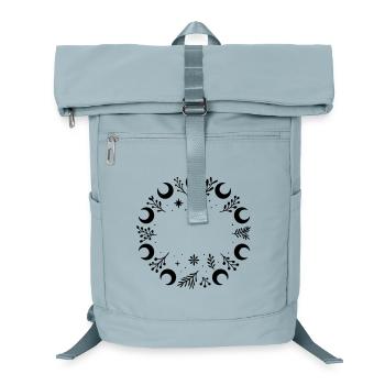 Mystic Yule Kranz mit Monden, Zweigen und Sterne - Laptop-Rucksack  - Eisblau - Vorne