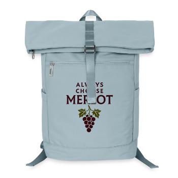 ALWAYS CHOOSE MERLOT Wine Saying - Laptop Backpack - ice blue - Front