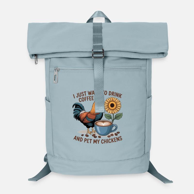 Chicken Coffee Laptop Backpack