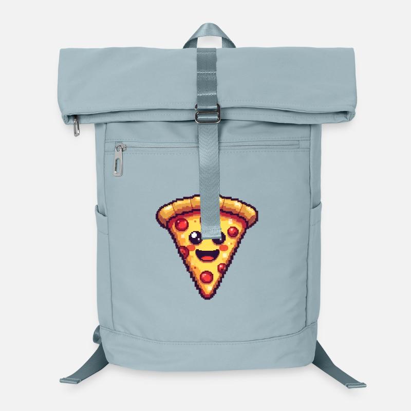 Pixelpizza Lächelnde Scheibe Laptop-Rucksack 