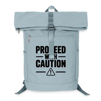 Proceed with Caution - Laptop Backpack - ice blue - Front