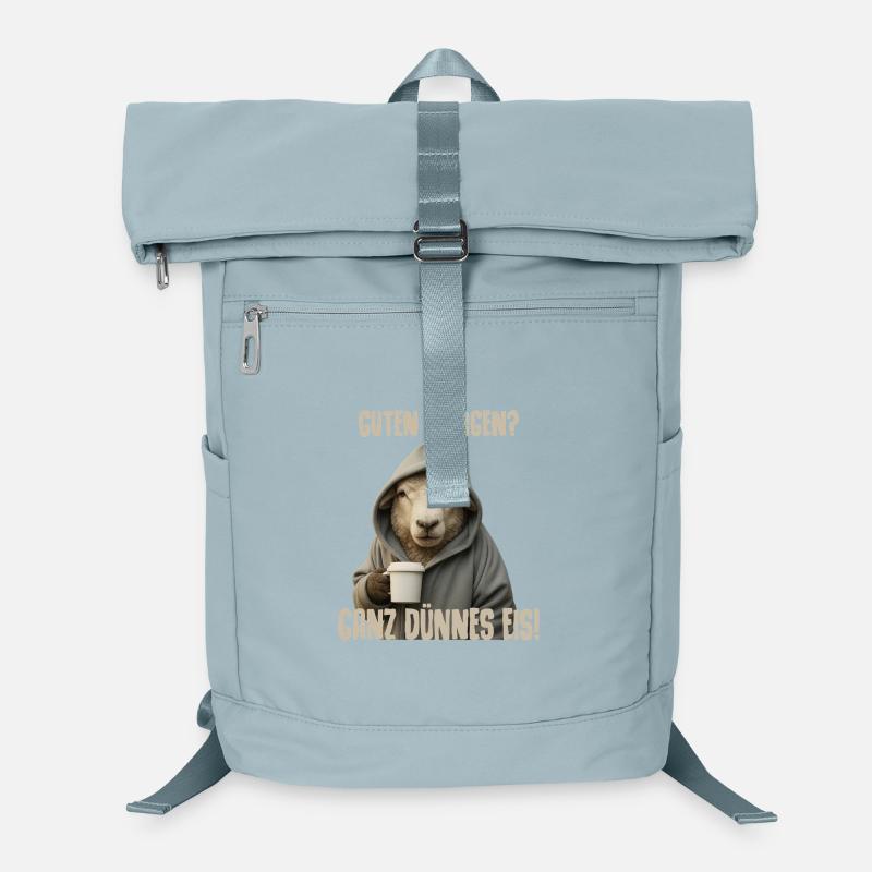 Café du matin avec sweat à capuche mouton Sac à dos ordinateur