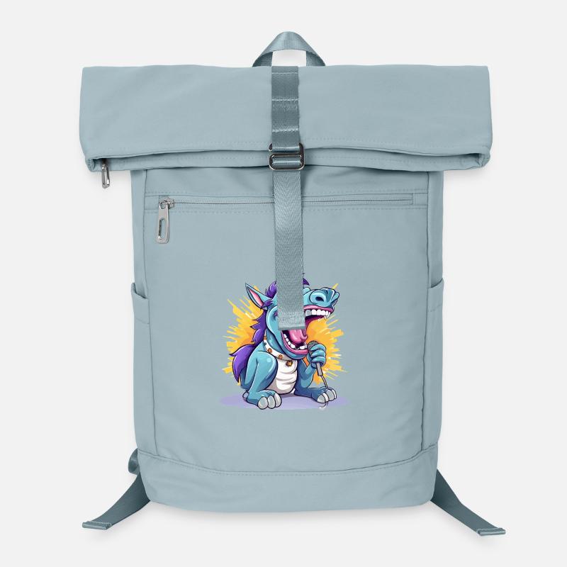 Singing dragon on stage Laptop Backpack