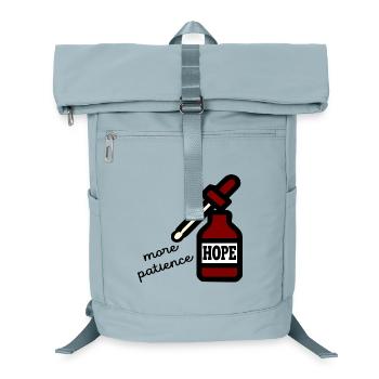 Hoffnung Geduld - Laptop-Rucksack  - Eisblau - Vorne