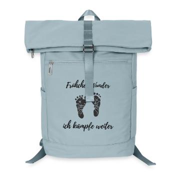 Frühchen Wunder – Ich kämpfe weiter Design - Laptop-Rucksack  - Eisblau - Vorne