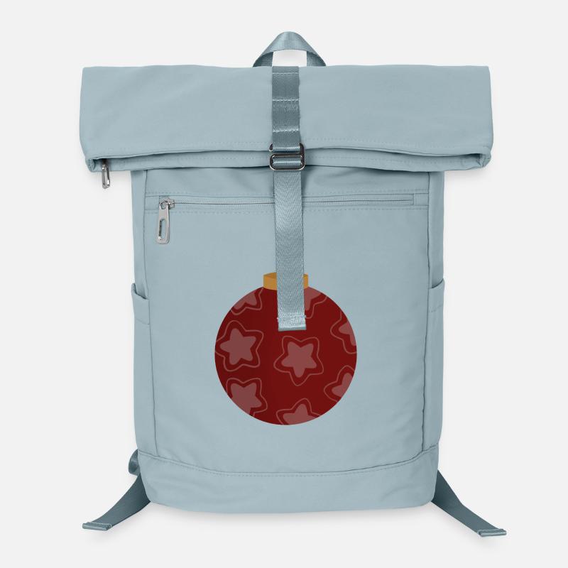 Crimson Star Ornament Pattern Laptop Backpack