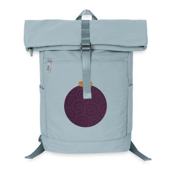 Swirled Purple Ornament - Laptop Backpack - ice blue - Front