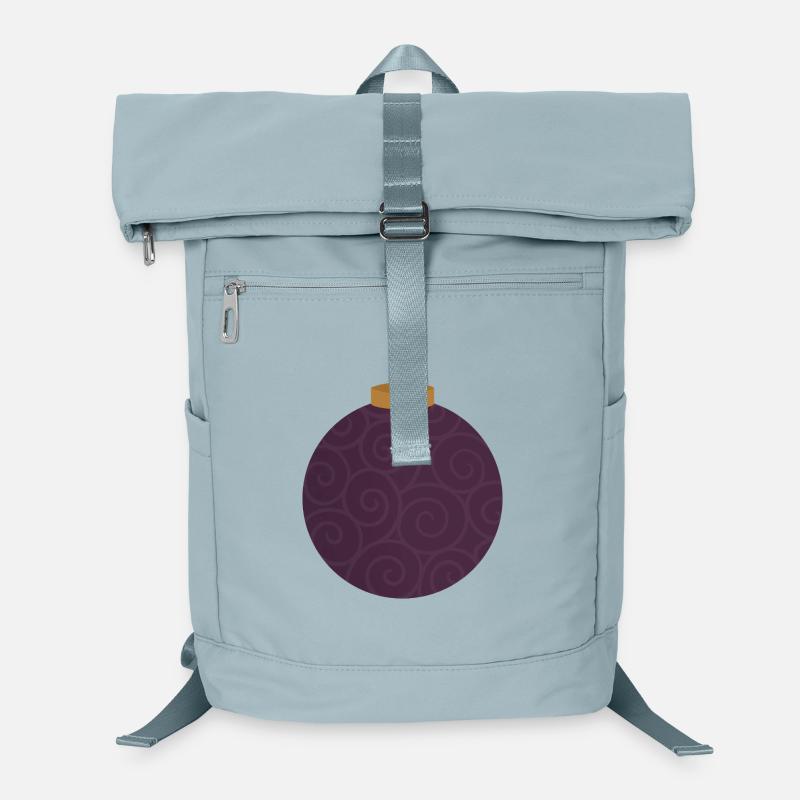 Ornement violet tourbillonné Sac à dos ordinateur