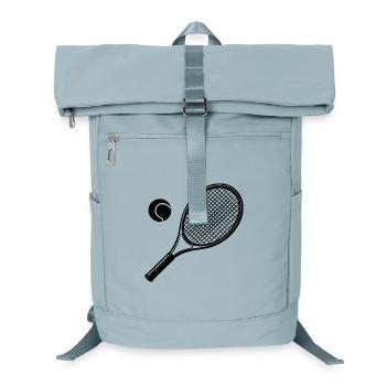 Tennis racket - Laptop Backpack - ice blue - Front