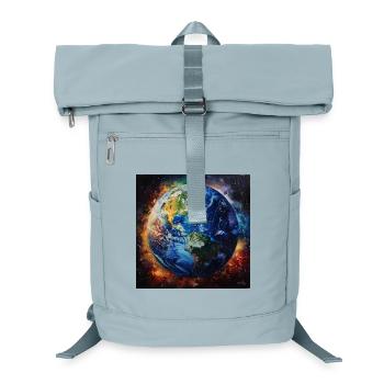 Erde im kosmischen Feuer - Laptop-Rucksack  - Eisblau - Vorne