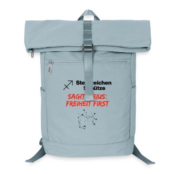 Sternzeichen Schütze – Freiheit first - Laptop-Rucksack  - Eisblau - Vorne