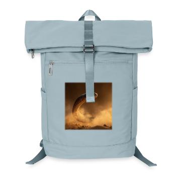 Golden Cobra in the Desert Desert Dust - Laptop Backpack - ice blue - Front