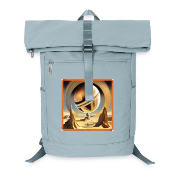 Primeval surreal orbital world - Laptop Backpack - ice blue - Front