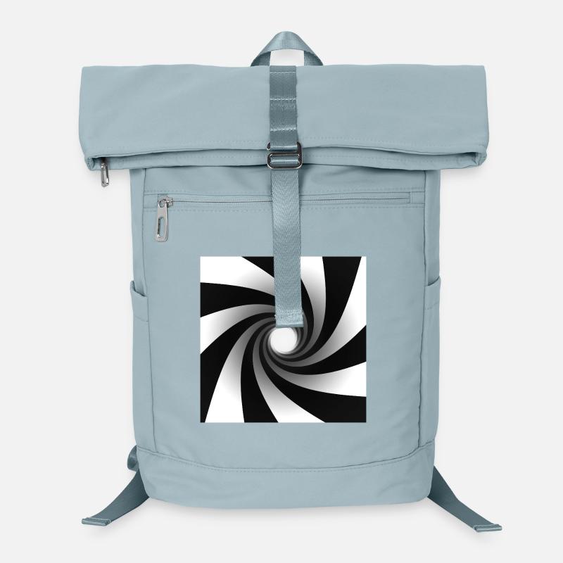 Monochromer Spiralwirbel Laptop-Rucksack 