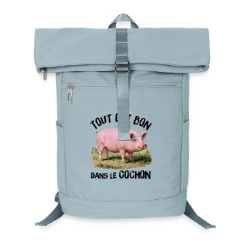 Everything is good in the Pig! - Laptop Backpack - ice blue - Front