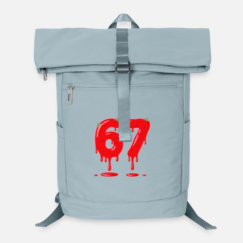Strawberry 67 Valentine Six Seven Meme Laptop-Rucksack 