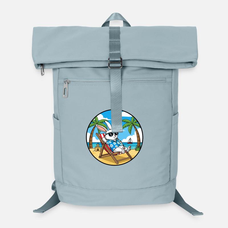 Coole Rabbit Beach Vacation Summer Vibes Laptop-Rucksack 