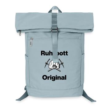 Ruhrpott Original, Bergmann Stolz! NRW, Kohle - Laptop-Rucksack  - Eisblau - Vorne