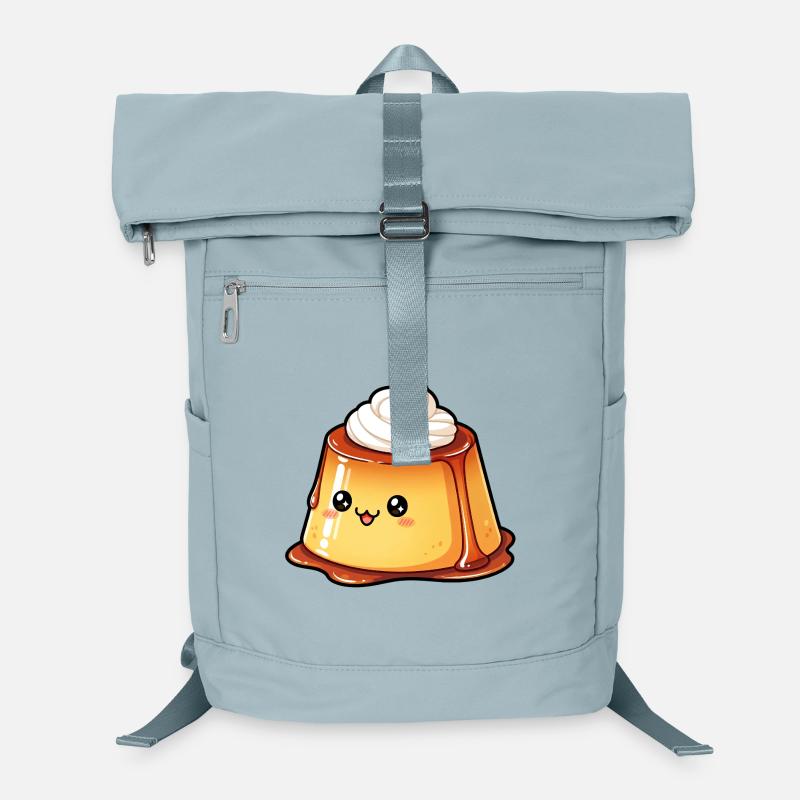 Kawaii Caramel Pudding Laptop Backpack