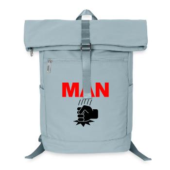Man Punch – Power Fist! Harald, Reality, Meme - Laptop Backpack - ice blue - Front
