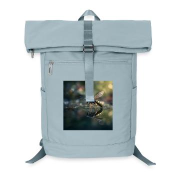Wespe mit Spiegelung Elegante Makro-Fotografie - Laptop-Rucksack  - Eisblau - Vorne