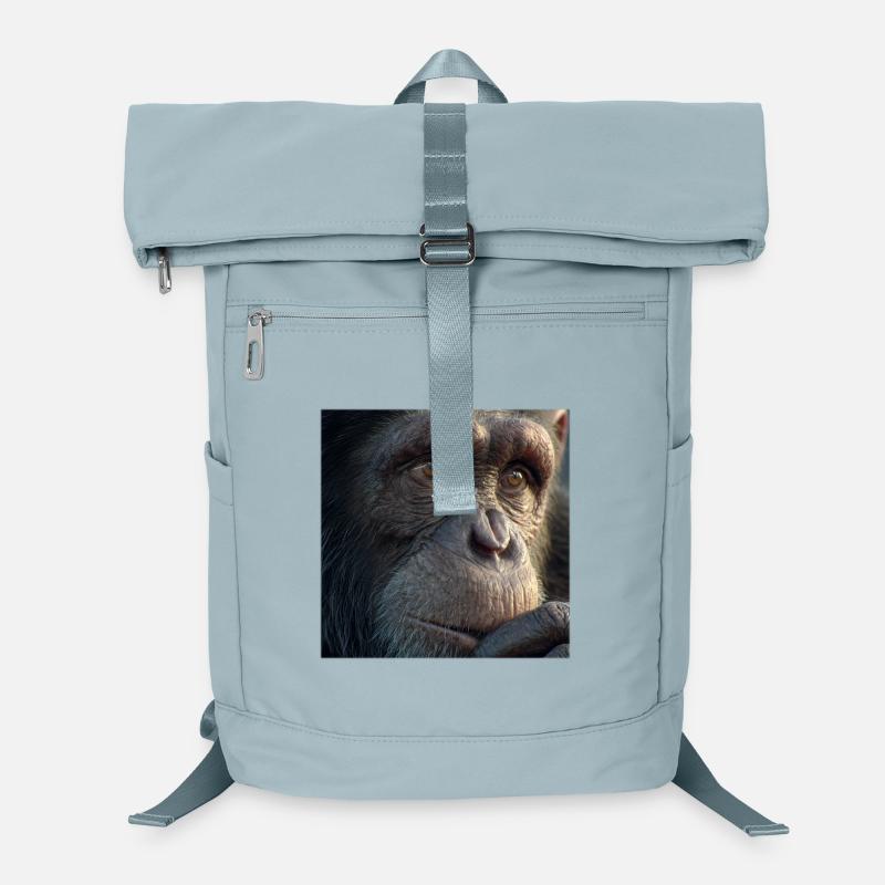 Chimpanzee Portrait – Realistic Monkey Focus Laptop Backpack