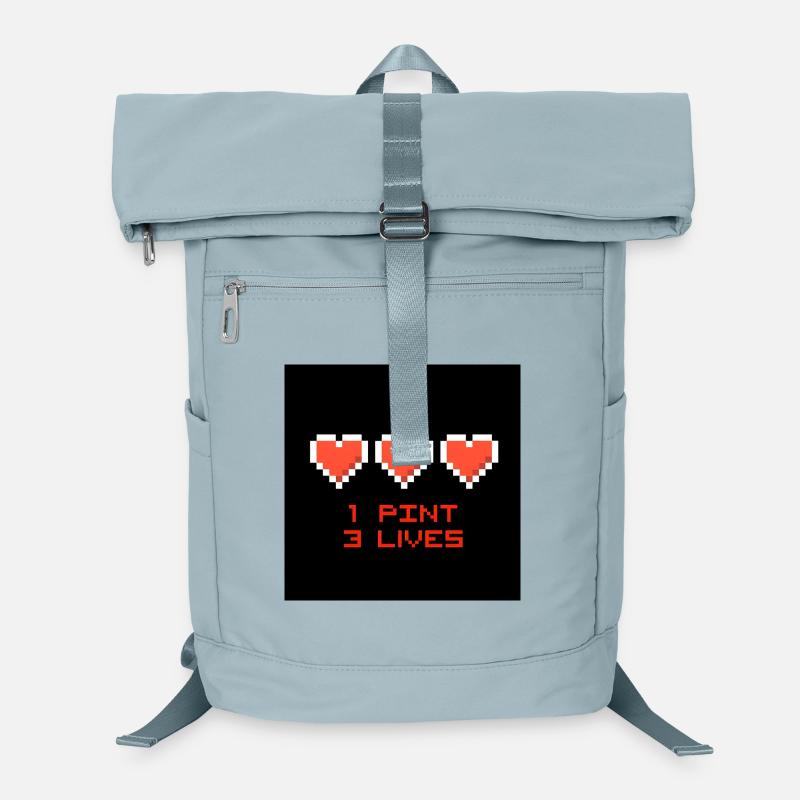 Pixel Hearts 1 Pint 3 Lives Laptop Backpack
