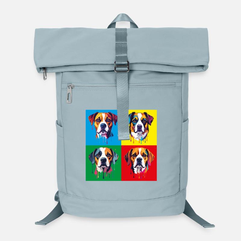 Dog Pop Art Portrait Laptop Backpack