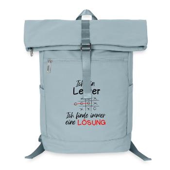 I'm a teacher always find a solution gift - Laptop Backpack - ice blue - Front