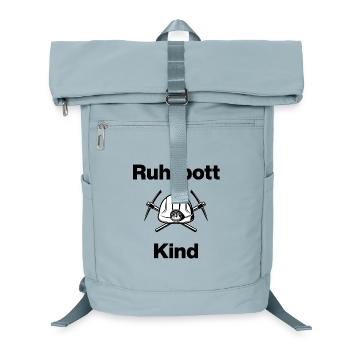 RUHRPOTT CHILD, RHÉNANIE-DU-NORD-WESTPHALIE, NÉ AU CHARBON, MINEUR - Sac à dos ordinateur - bleu glacier - Devant