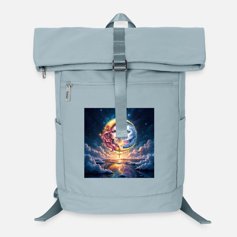 Lunar Duality in Love Laptop Backpack