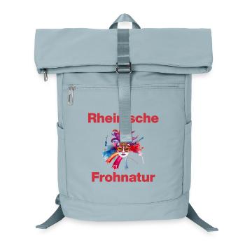 RHEINISCHE FROHNATUR, JECK! KARNEVAL SESSION - Laptop-Rucksack  - Eisblau - Vorne
